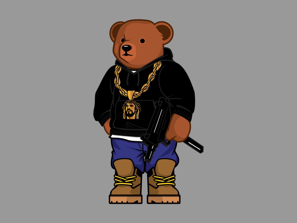 glo gang teddy bear