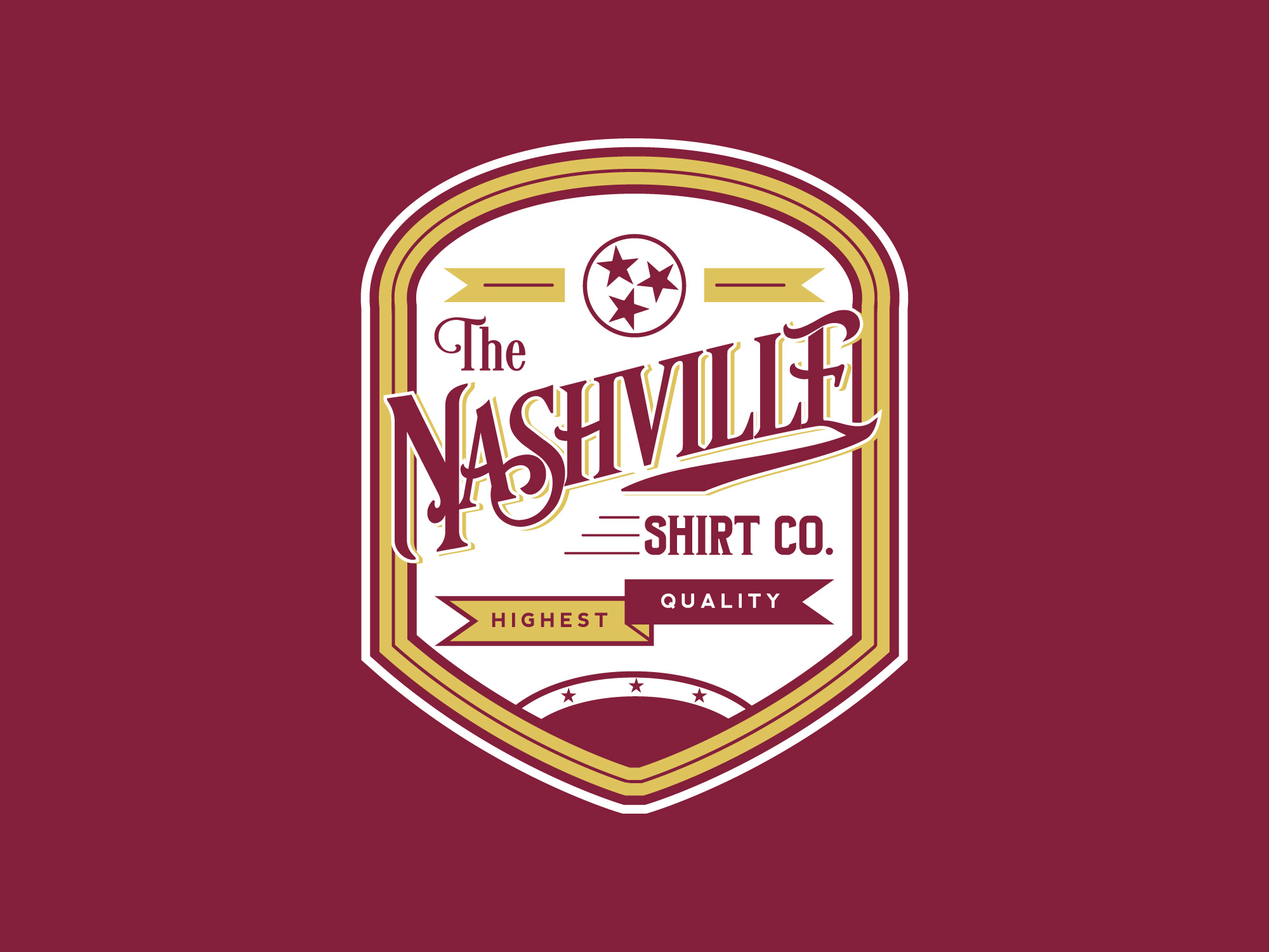 Nashville Shirt Co-Vector patch logo