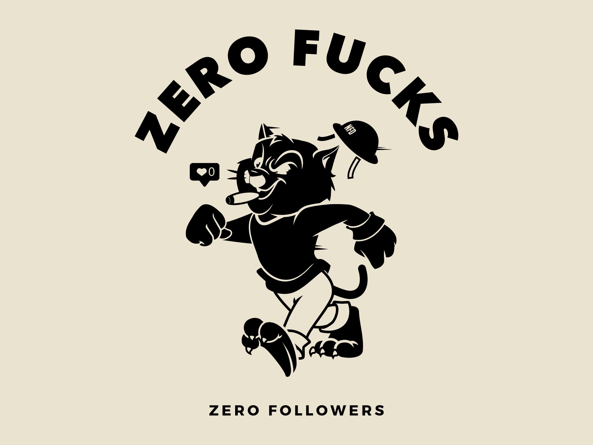 Zero-Fucks cool cats