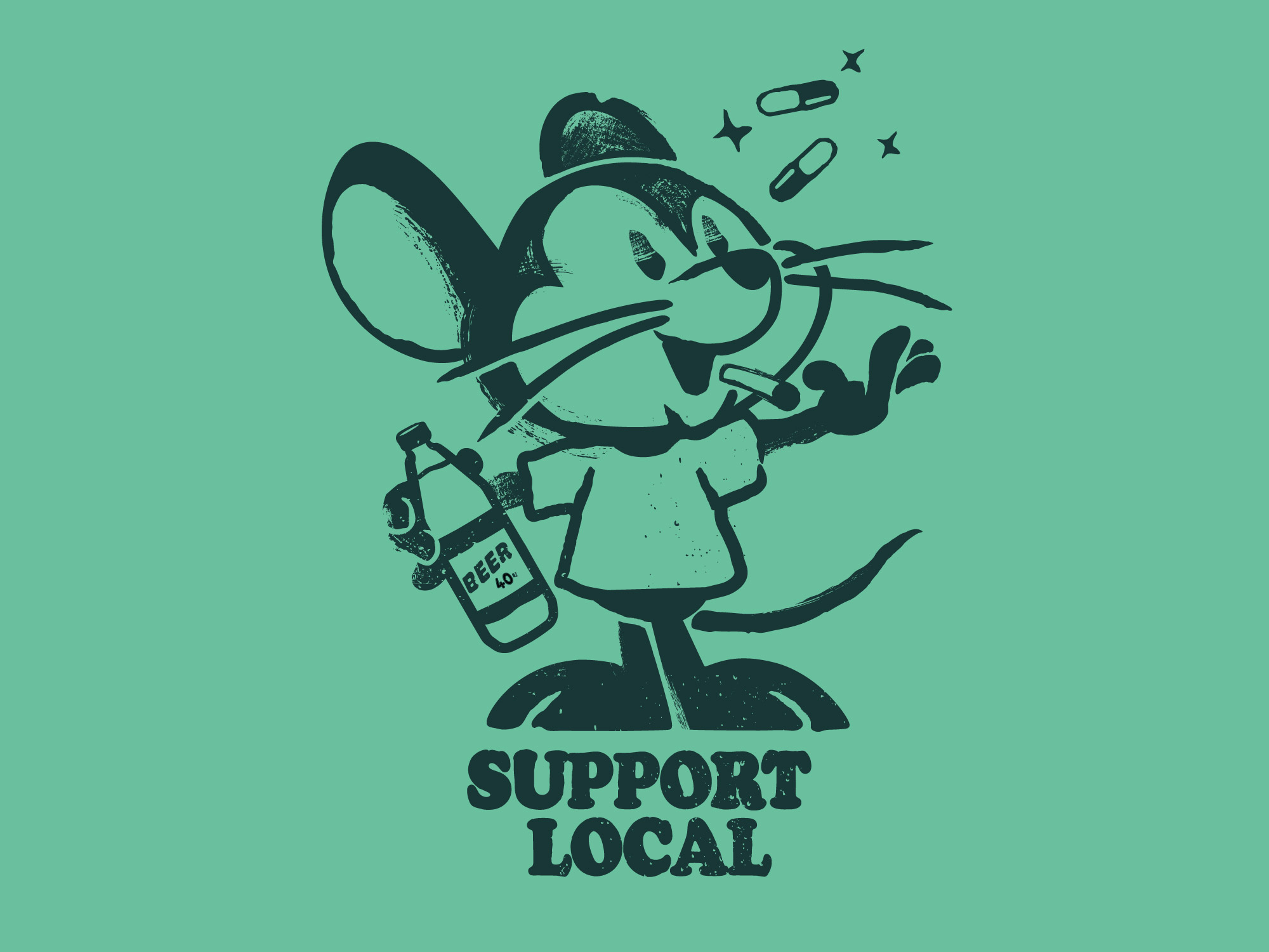 Support Local Mouse Character