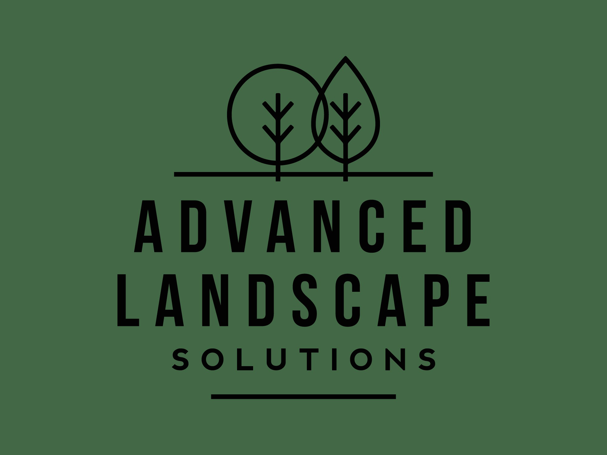 Advanced Landscape Solutions logo design