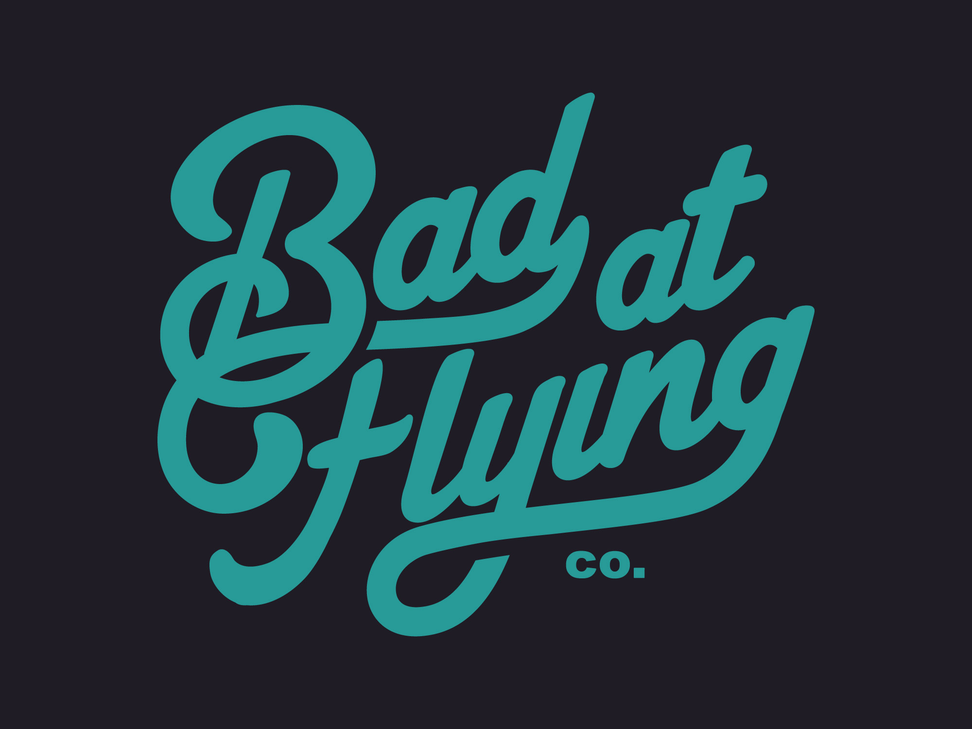Bad at Flying Logo Design