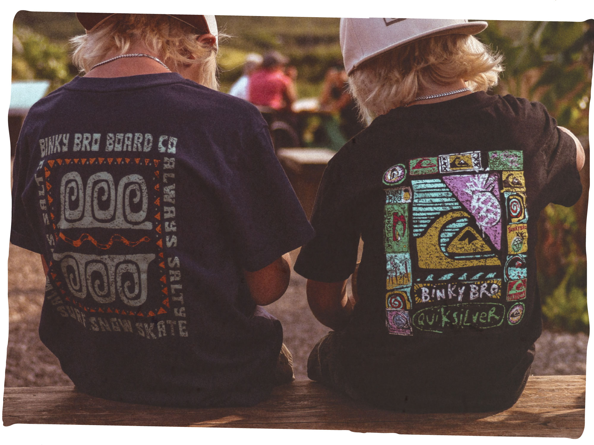 Binky bro x Quicksilver T-shirts