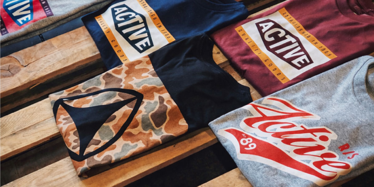 Active Skateshop T-shirt designs