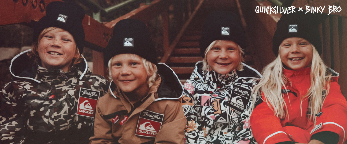 Binky Bro + Quicksilver Snowsuits