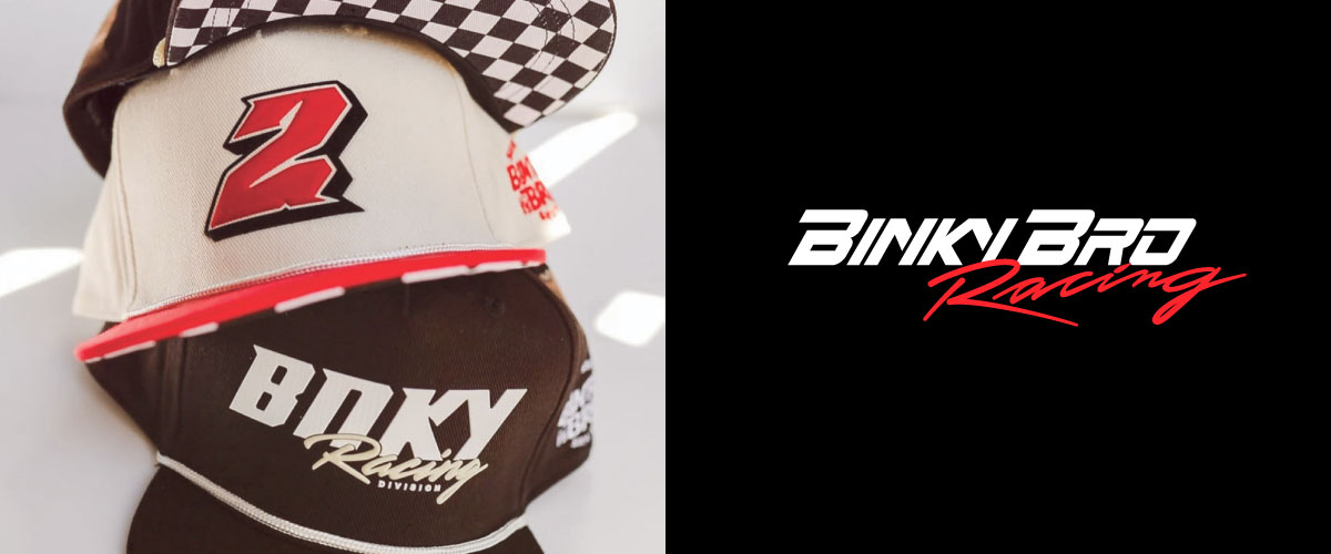 Binky Bro Racing Hats