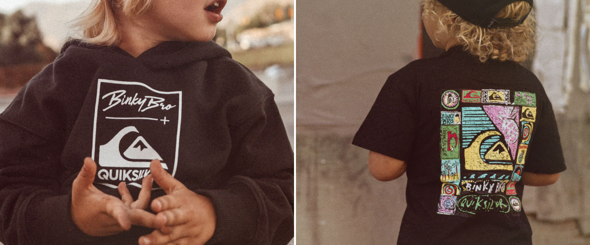 Binky Bro + Quicksilver T-shirts
